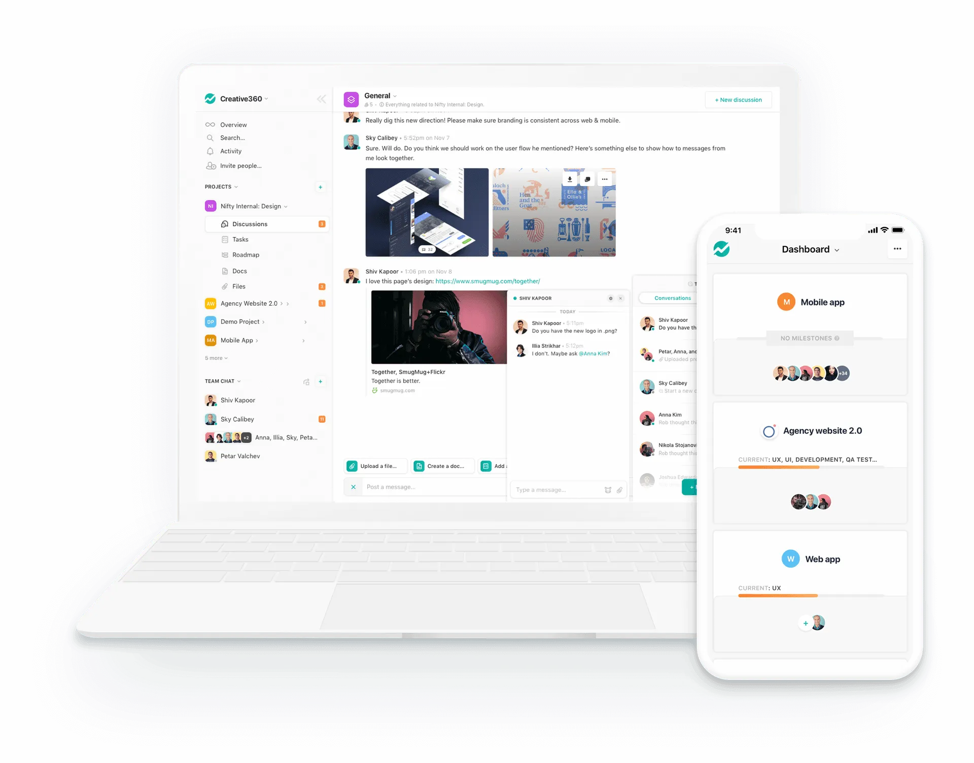 Nifty mobile and desktop applications on various devices