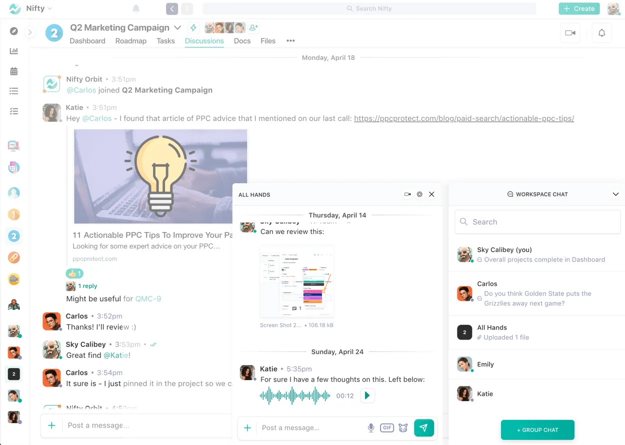Screenshot illustrating Stay Connected