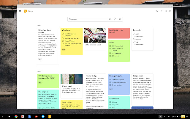 Google Keep, Best Note Taking App for Basic Requirements