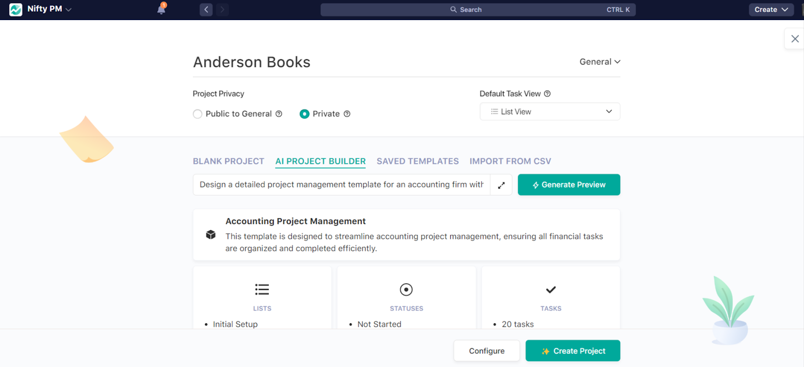 Accounting Project Management
