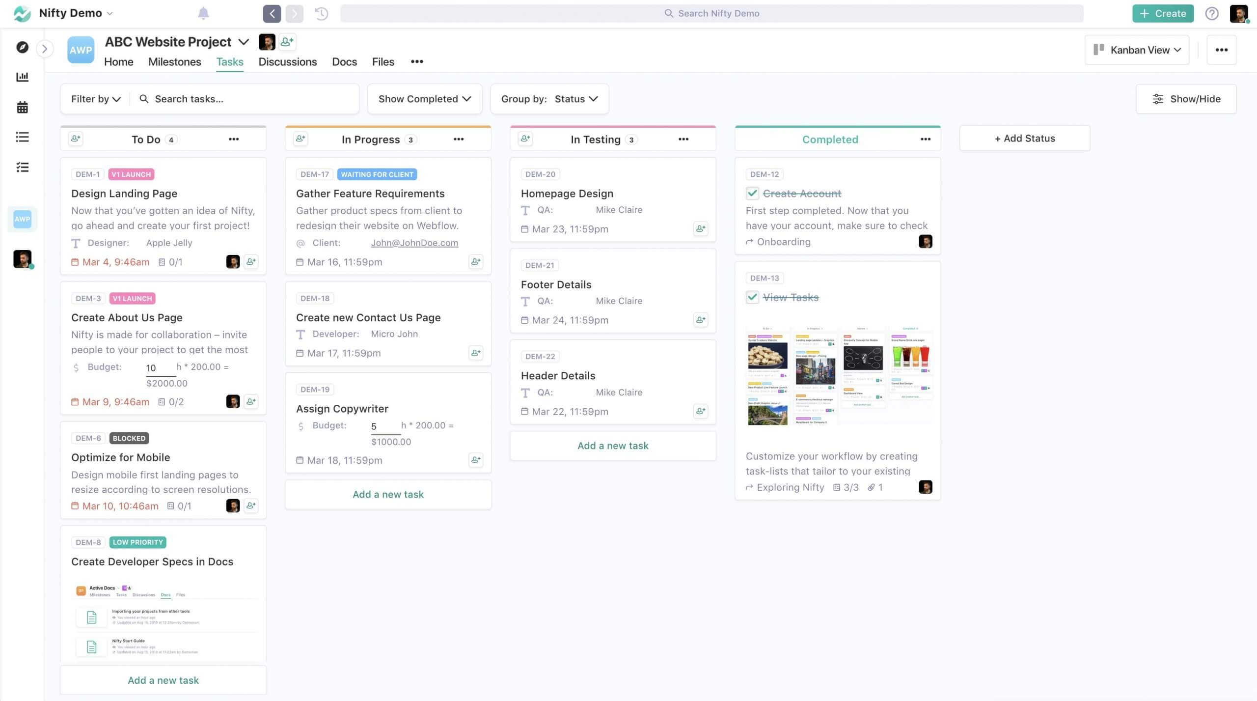 Flexible Project & Task Management Software for Teams - Flow