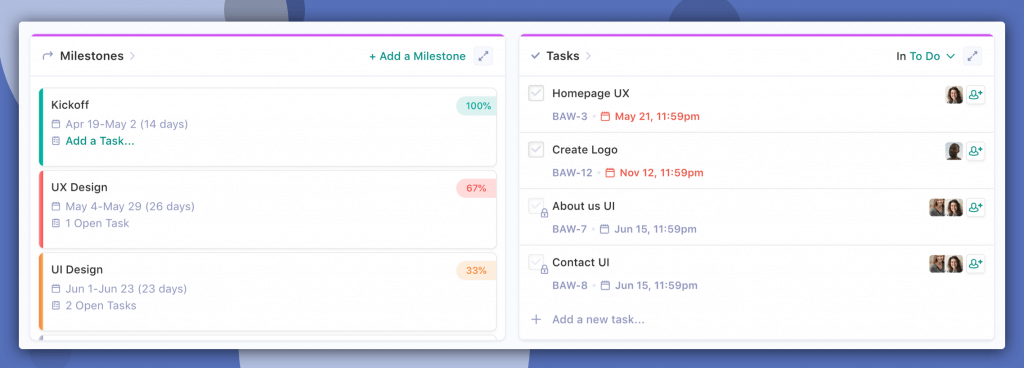 Nifty Project Management Stoplight