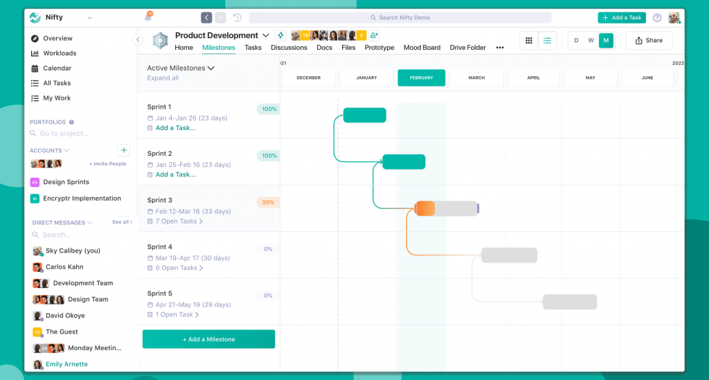 plan deliverables for Scrum Cycle using Nifty