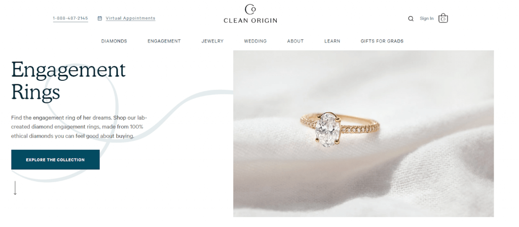 Engagement Ring company Home page