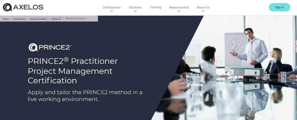 PRINCE2 Practitioner, Project Manager Certification