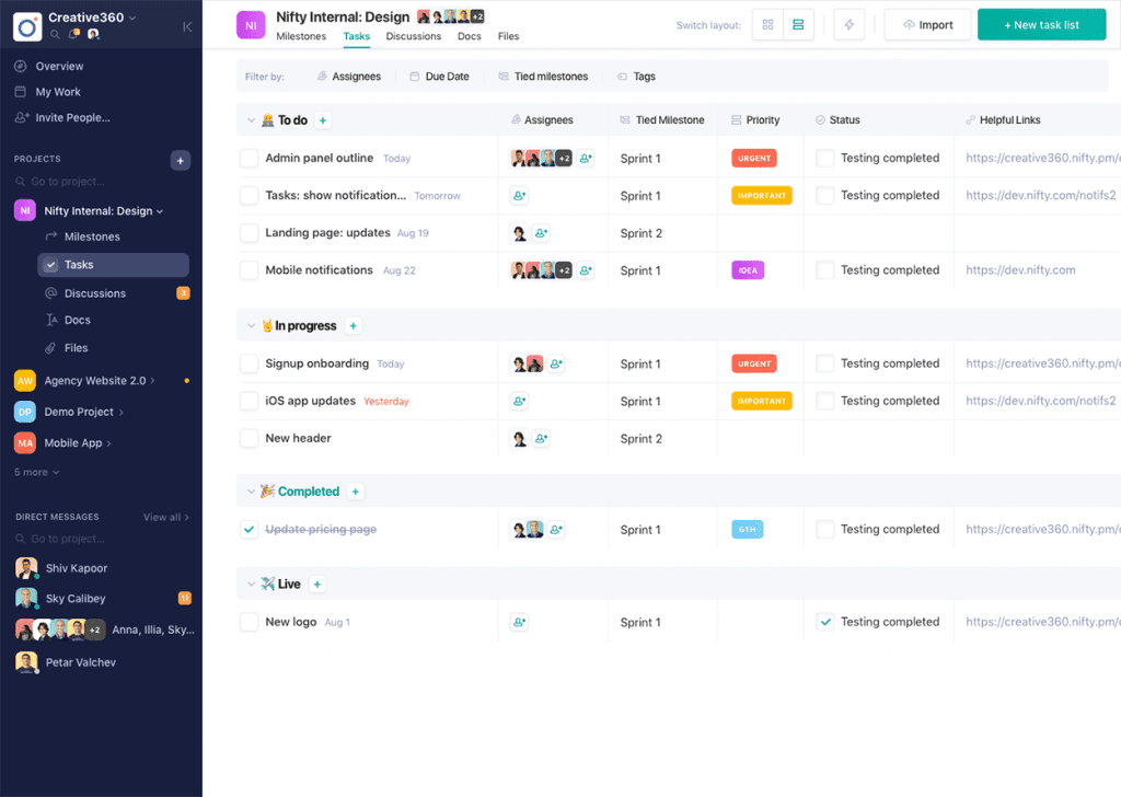 How to use Nifty for Project Management