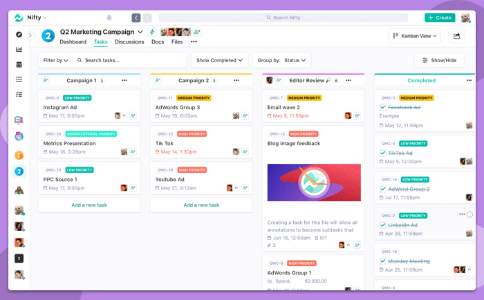 Project Scope Management using Nifty