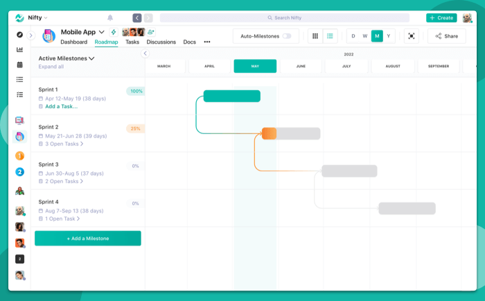 Project milestones