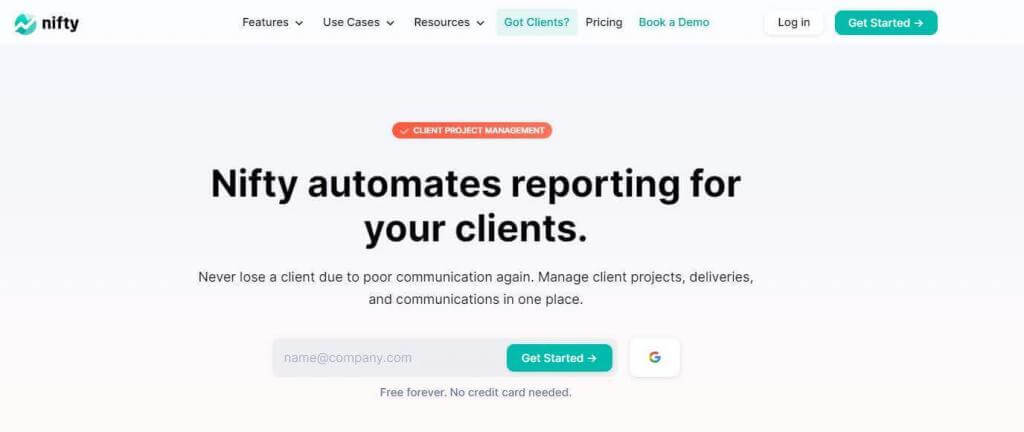  Nifty, The Best Client Management Software
