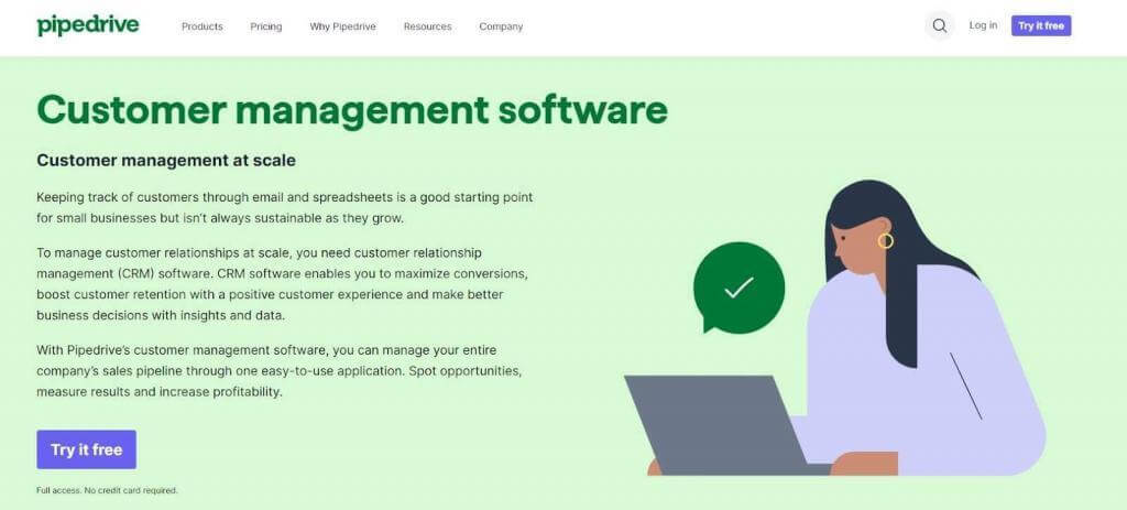 Pipedrive, client relationship management system