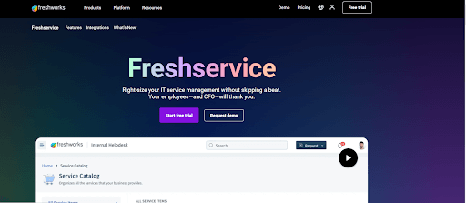  Freshservice, an incident management tools