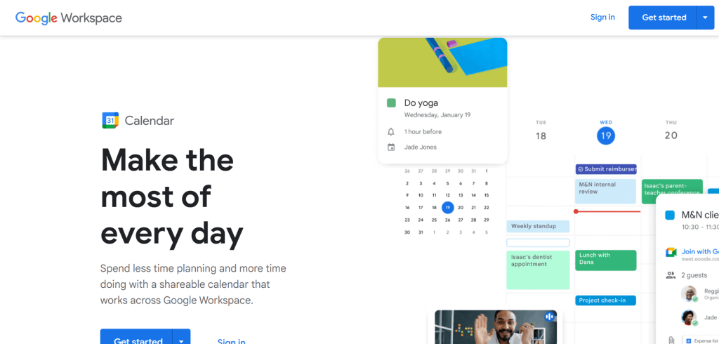 Free Calendar app by Google