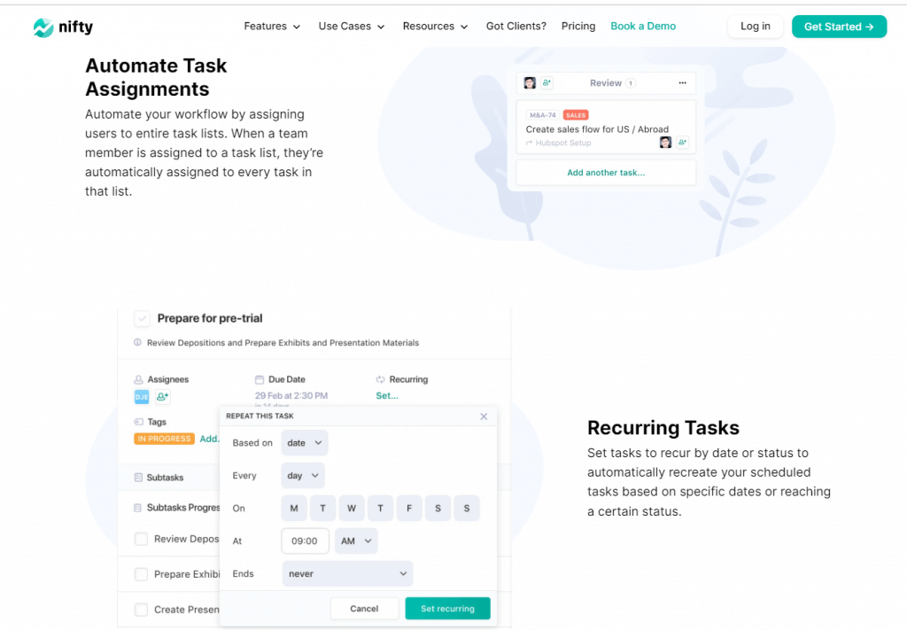 Repetitive Tasks and Task Management