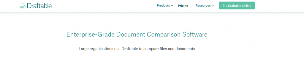 Enterprise grade document comparison software