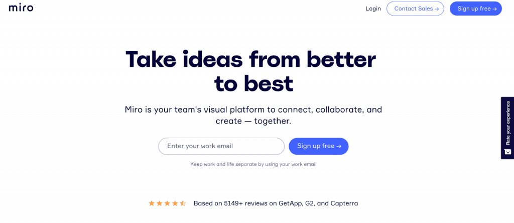 Miro, best collaboration tool