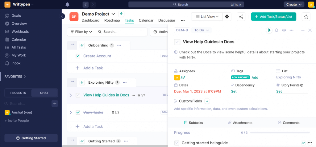 Using Nifty for project pre mortem analysis