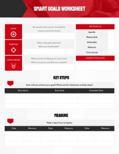 Smart Goals Worksheet Template by Visme