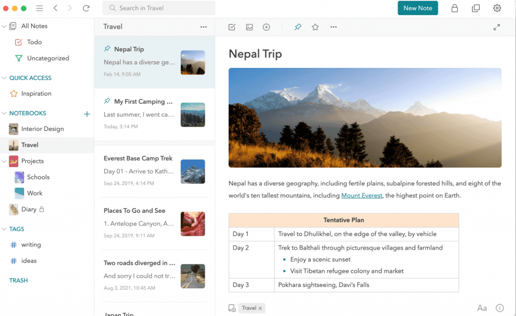 A Versatile, Streamlined Note-taking App, UpNote