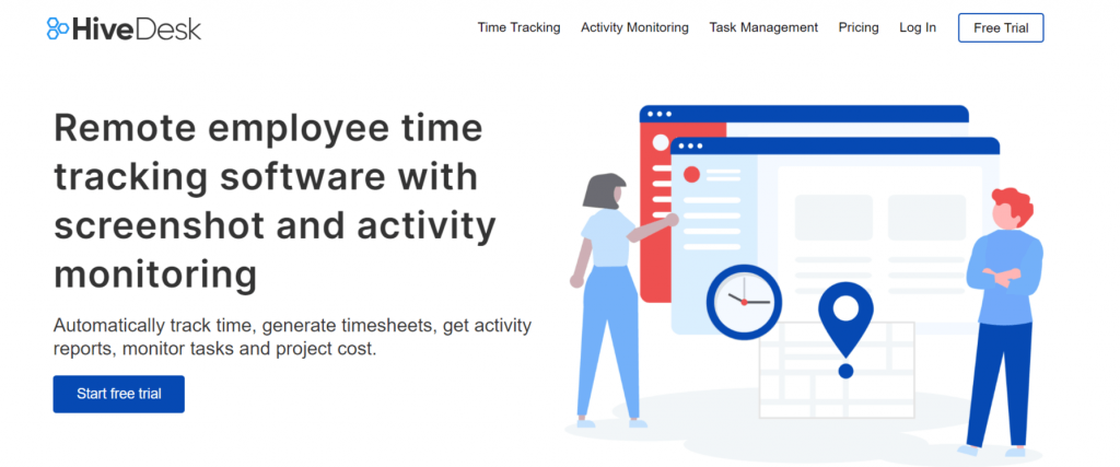 Hivedesk, Employee time tracking software