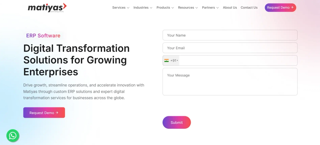 Matiya's ERP Solution