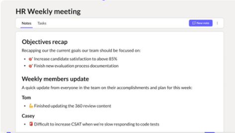 HR Meeting Agenda Template by Where