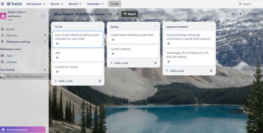 Trello, MILANOTE ALTERNATIVE