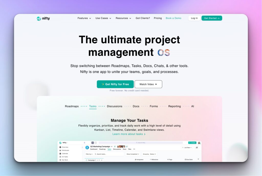 personal project management software