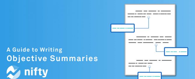 how to write an objective summary