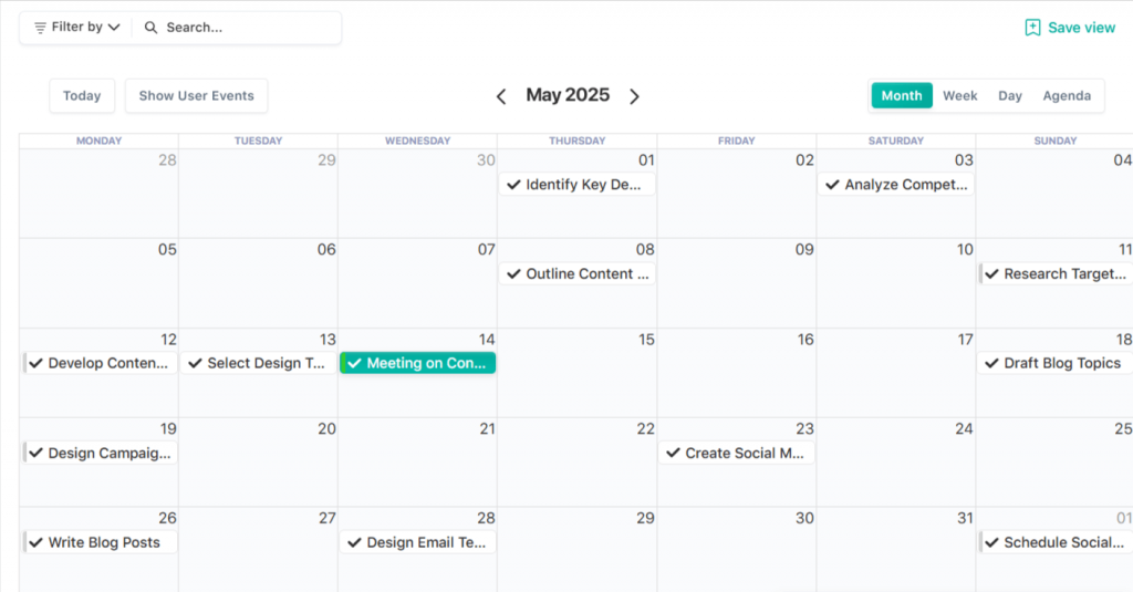 Nifty Calendar Management