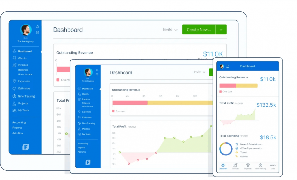 Freshbooks for user-friendly invoicing