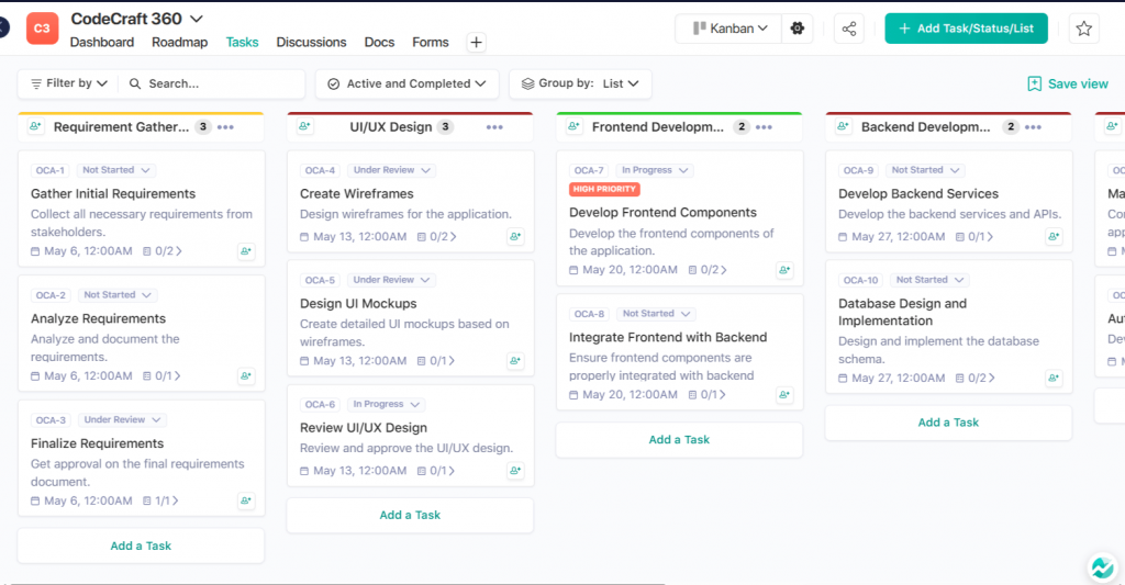 Advanced task management