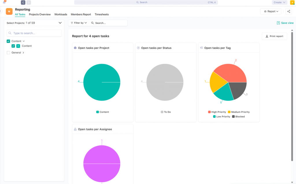 Nifty’s Reporting Dashboard