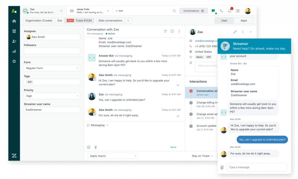 Zendesk for omnichannel support