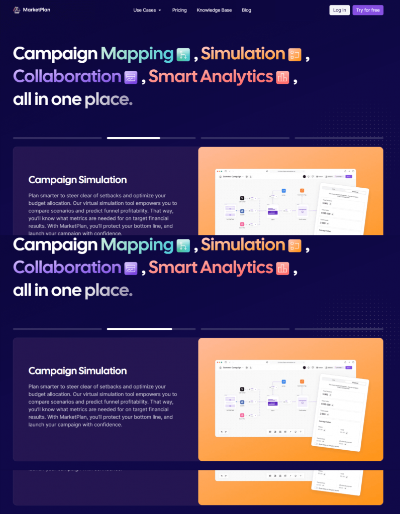 Marketplan – Funnel Mapping with Clarity