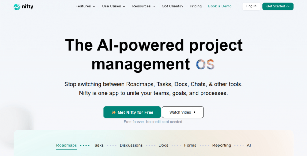 Nifty - Best Content Planning Tool
