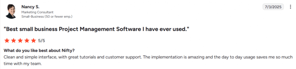 Nifty Review