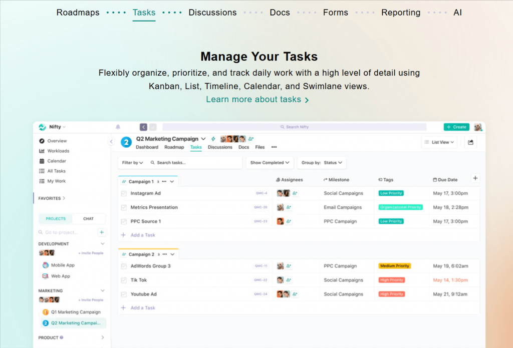 Nifty-Task-Management