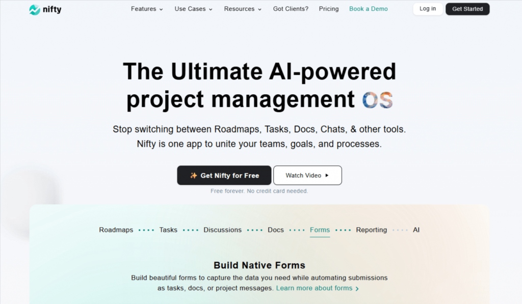 Nifty - Agile Collaboration Tools For Project Managers