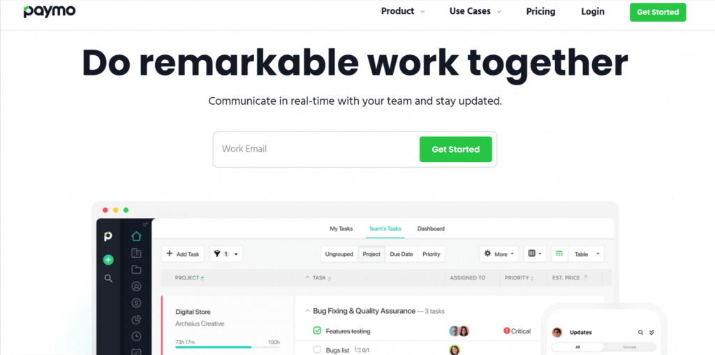 Paymo – All-in-One Agile Tool for SMBs