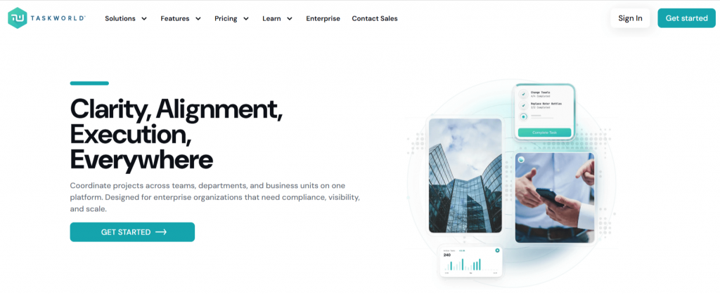 Taskworld – Best for Workflow Visualization with Analytics