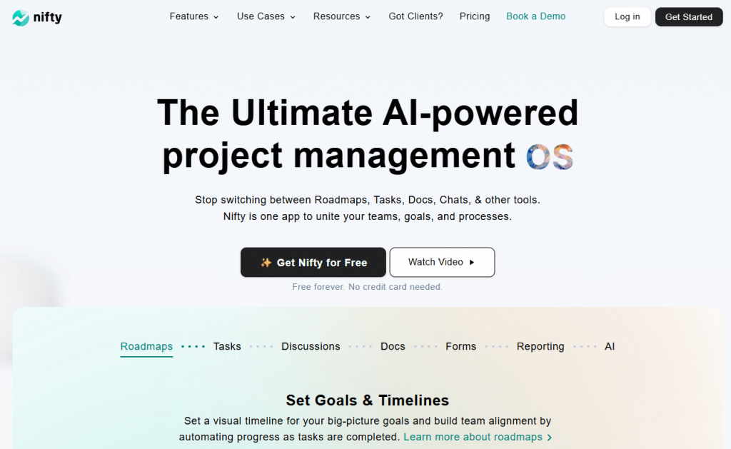Nifty - Microsoft Project Alternatives