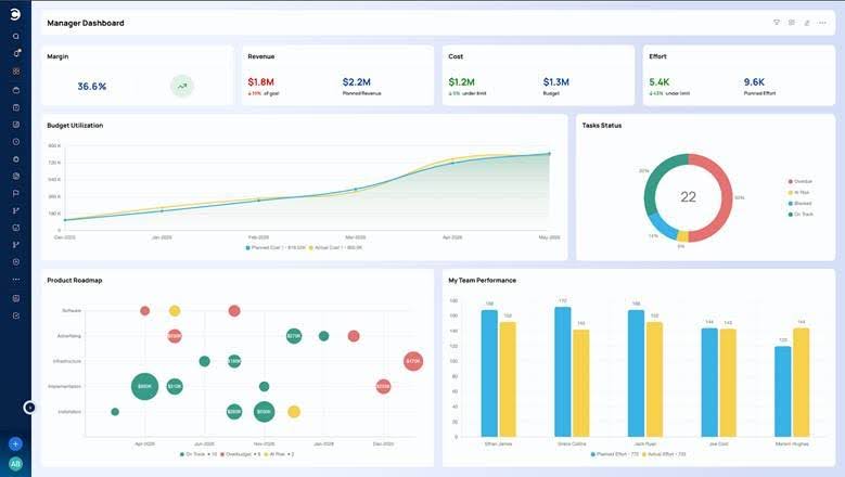 Celoxis, Dashboard